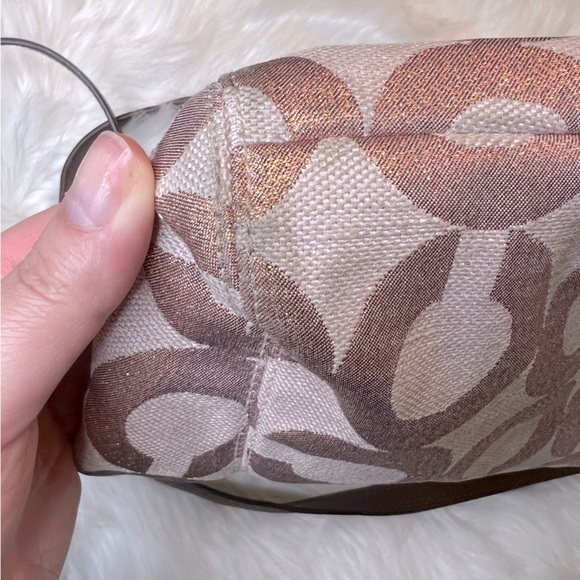 Coach Ashley Op Art Metallic Crossbody Bag - Picture 8 of 11